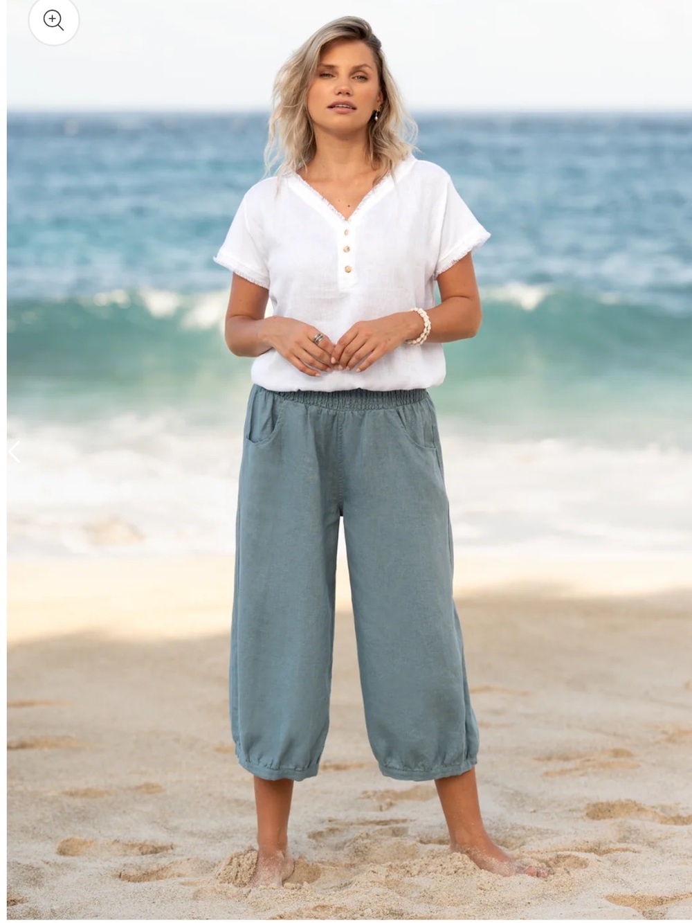 Nomad 100% Linen Cropped Pants